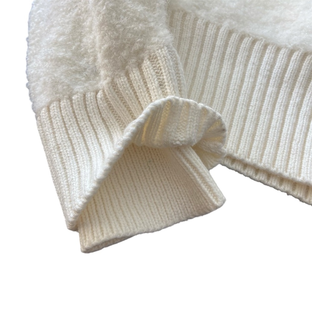 NWT FLX Wool Natural Fiber Cozy Winter White Zip Jacket Women’s Size XS - Picture 8 of 10